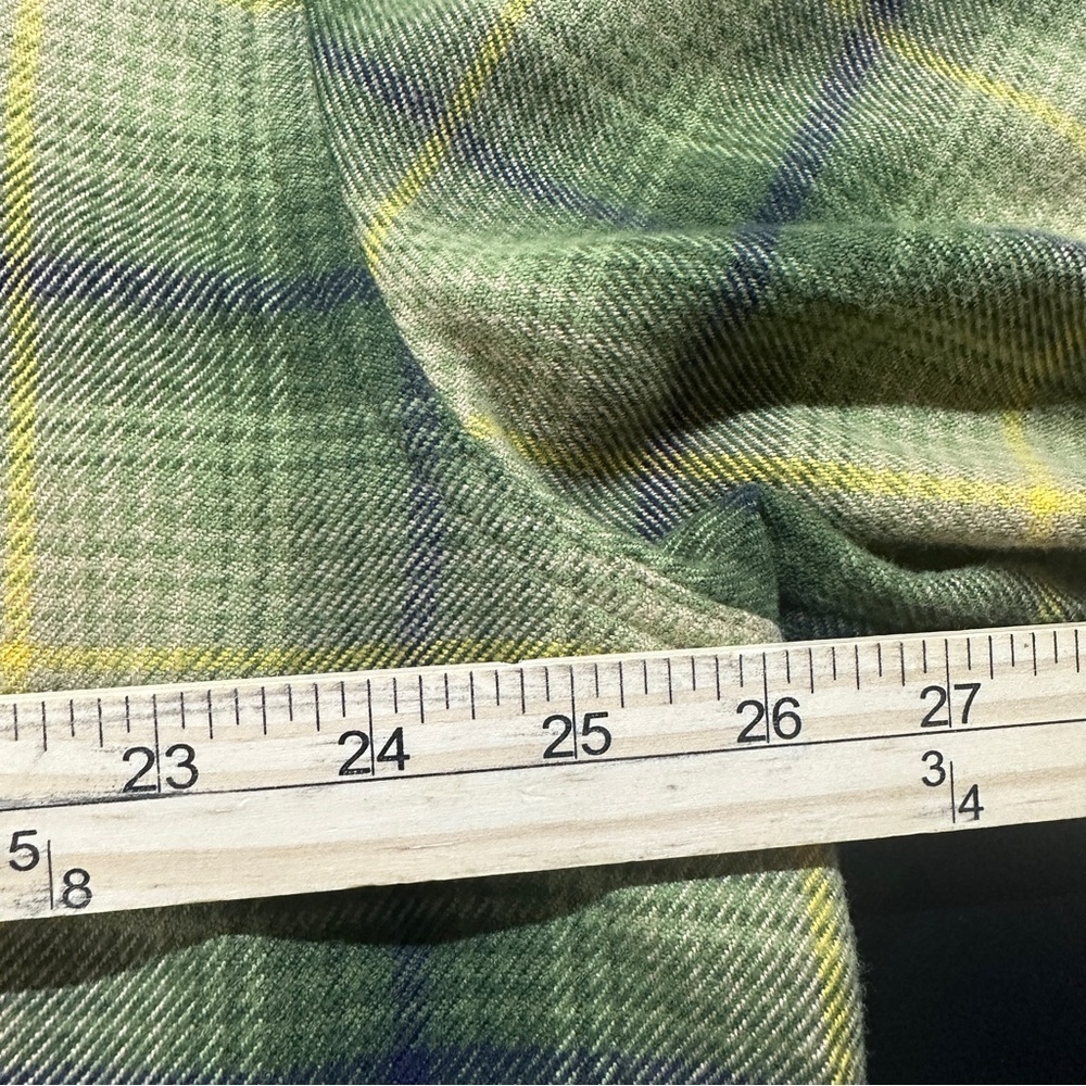 Patagonia Fjord Flannel Shirt Organic Cotton Long Sleeve XXL Green Plaid Outdoor - Picture 6 of 8